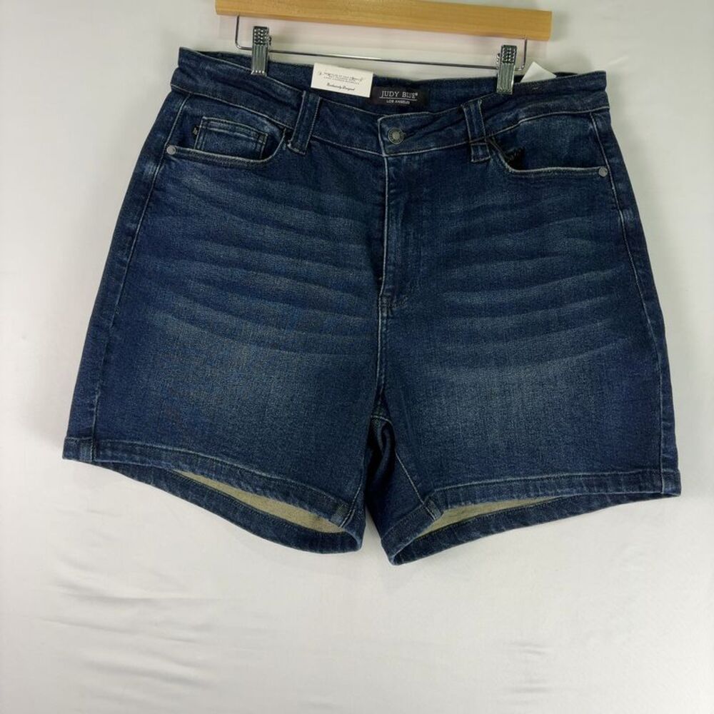Judy Blue Dark Wash High-Rise Denim Jean Shorts